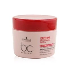 Schwarzkopf BC Bonacure Peptide Repair Rescue Deep Nourishing Treatment (For Thick To Normal Damaged Hair) 200ml/6.7oz