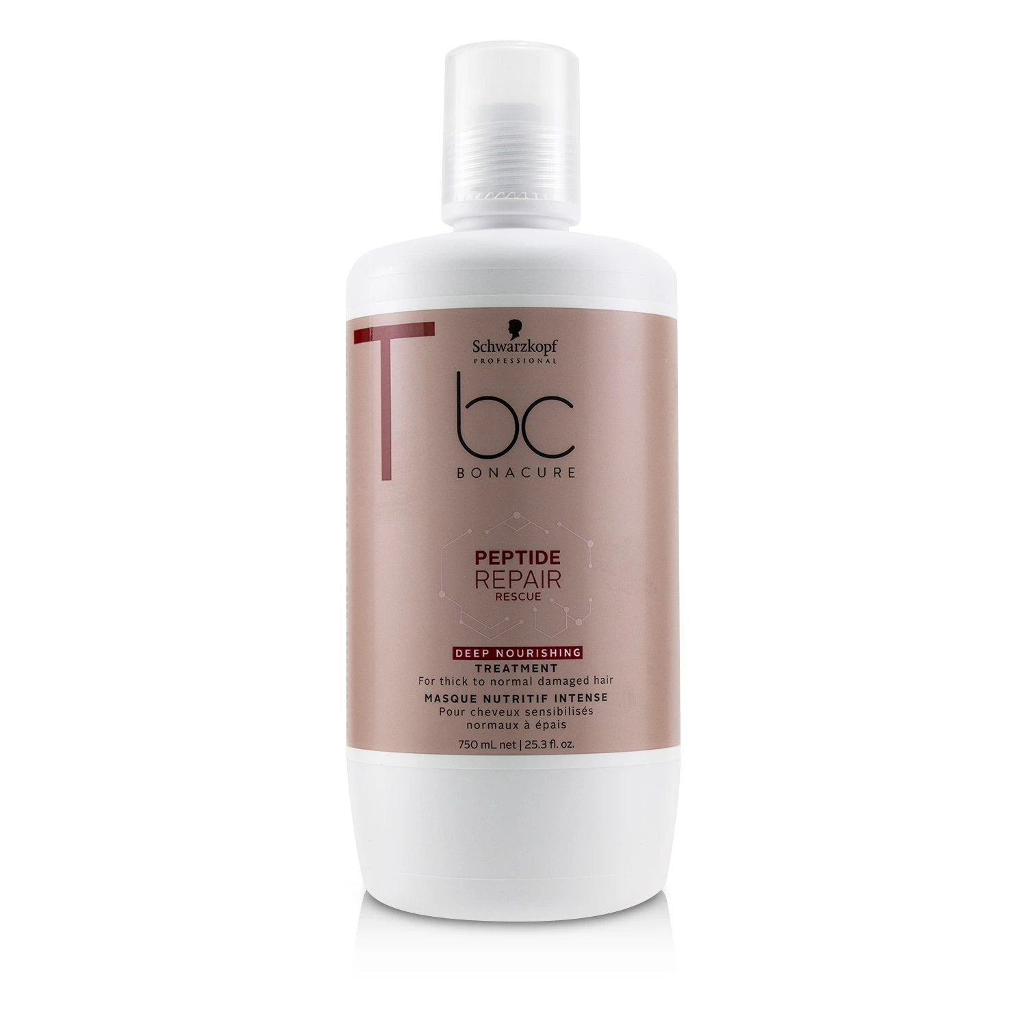 Schwarzkopf BC Bonacure Peptide Repair Rescue Deep Nourishing Treatment (For Thick To Normal Damaged Hair) 200ml/6.7oz - Image 4