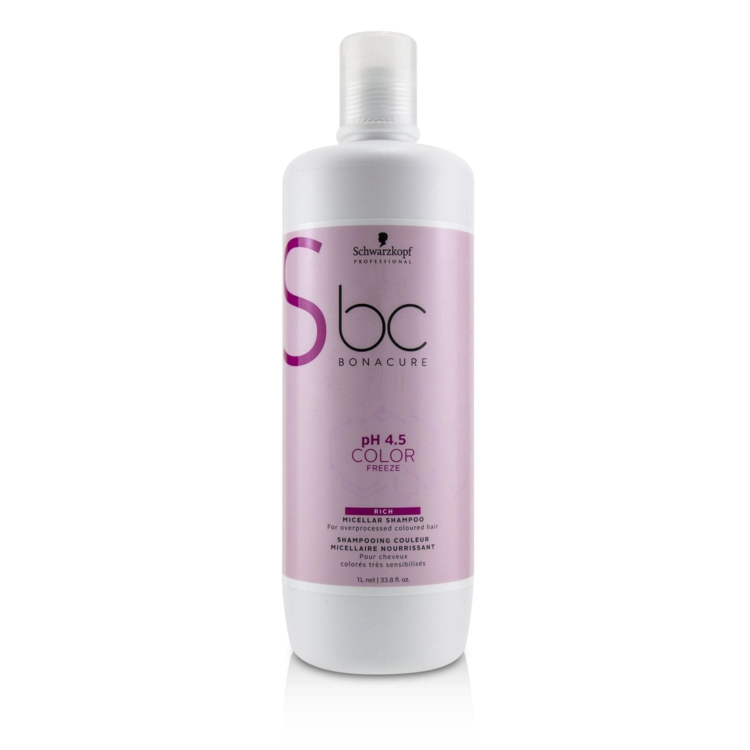 Schwarzkopf BC Bonacure PH 4.5 Color Freeze Rich Micellar Shampoo (For Overprocessed Coloured Hair) 1000ml/33.8oz