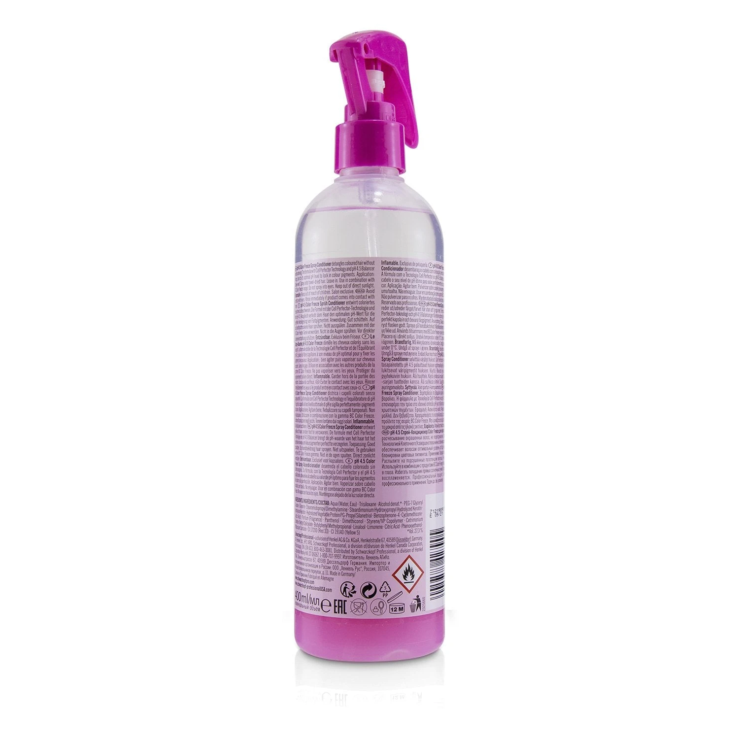 Schwarzkopf BC Bonacure PH 4.5 Color Freeze Spray Conditioner (For Coloured Hair) 400ml/13.5oz - Image 2