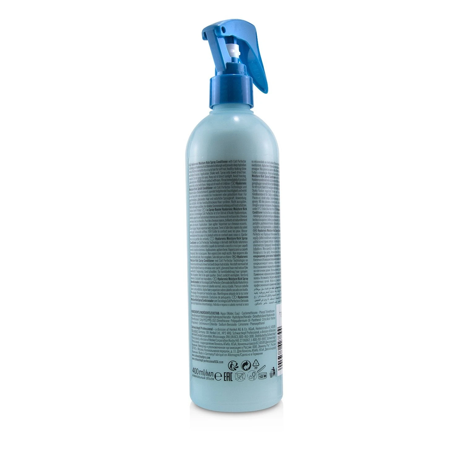 Schwarzkopf BC Bonacure Hyaluronic Moisture Kick Spray Conditioner (For Normal To Dry Hair) 400ml/13.5oz - Image 2