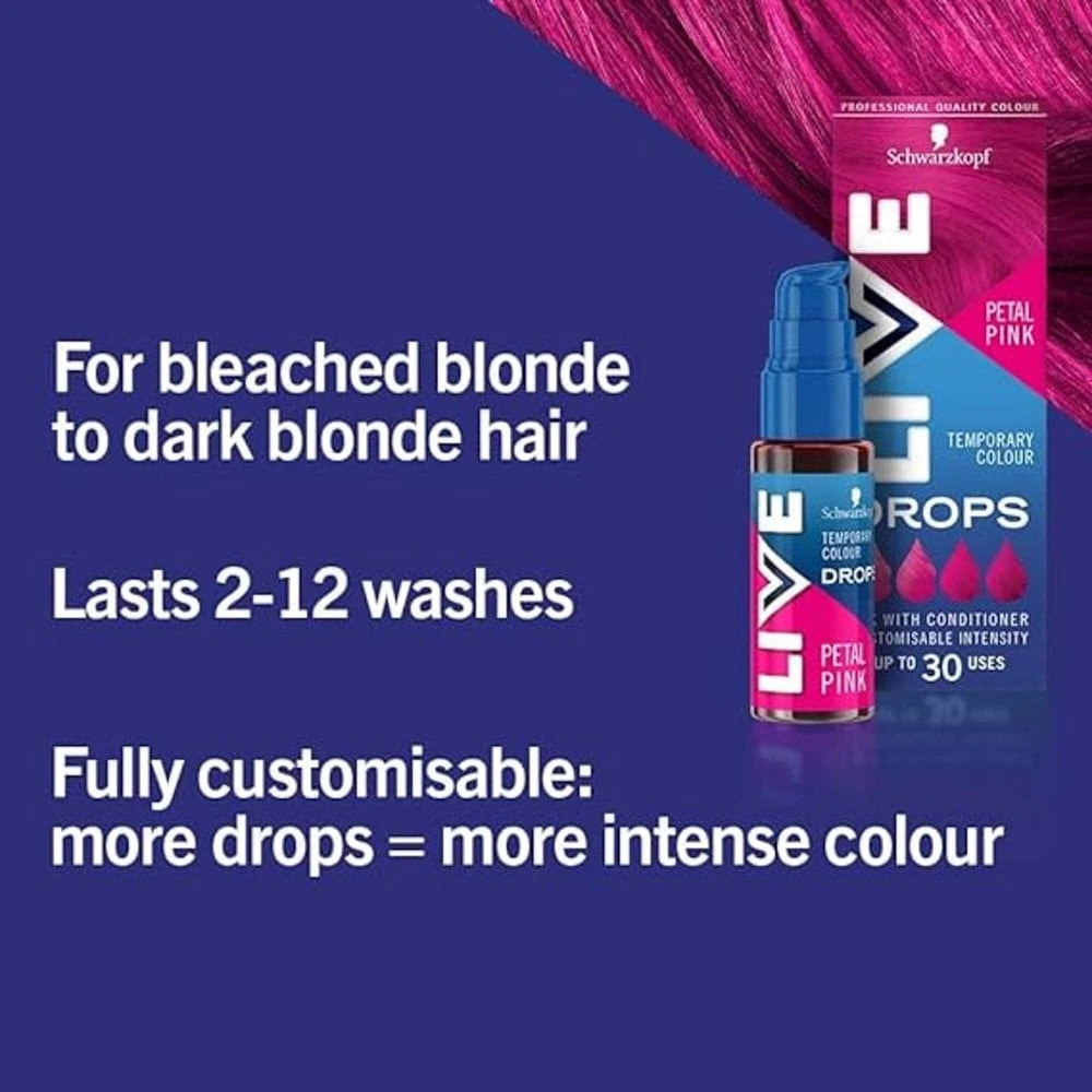 Schwarzkopf Live Colour Drops - Petal Pink - Image 4